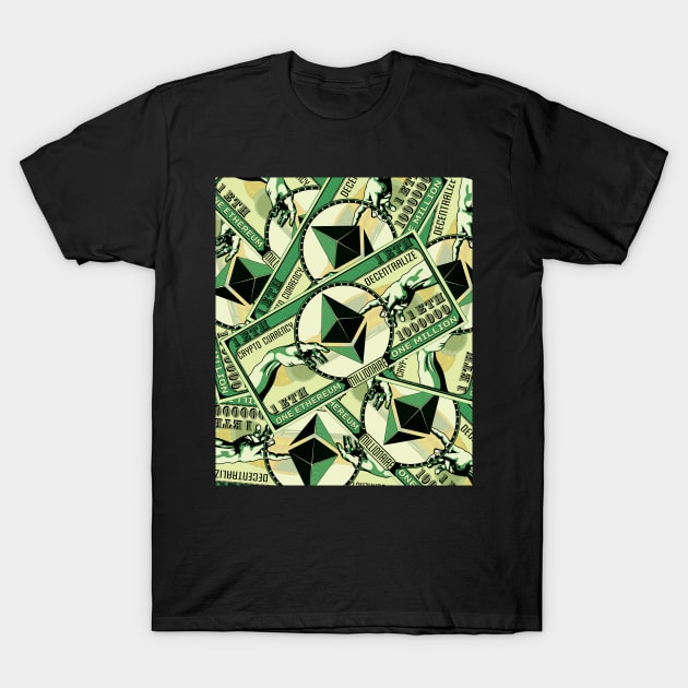 Ethereum Crypto ETH Millionaire Graphic T-Shirt by PunnyPoyoShop